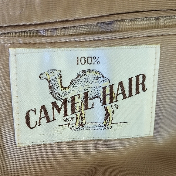 VTG Huntington 100% Camel Hair Blazer Sport Coat Made in USA – Estimated Medium - Picture 11 of 13